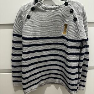 Knit Sweater with Button Accents